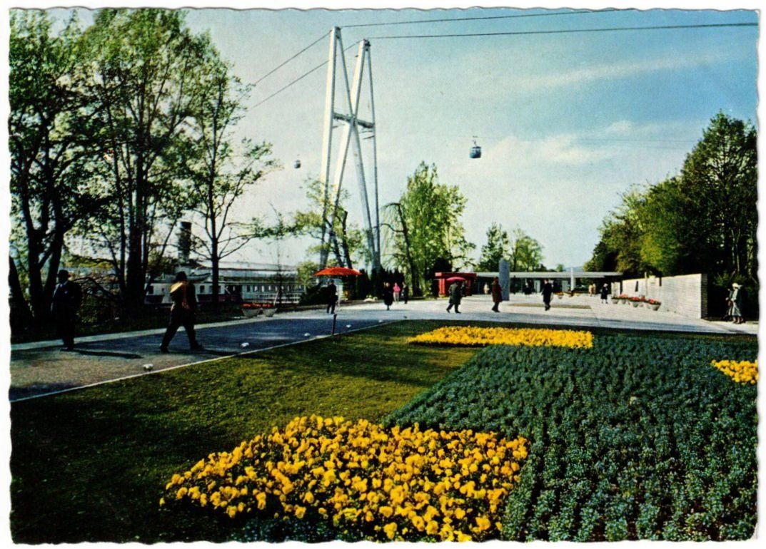 Ansichtskarten: Zürich - Gondelbahn Gartenbau Ausstellung – Gebraucht aus Binningen von Mountainrider