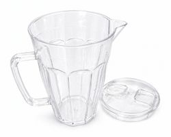 Transparente Karaffe mit Deckel – Wasserkrug