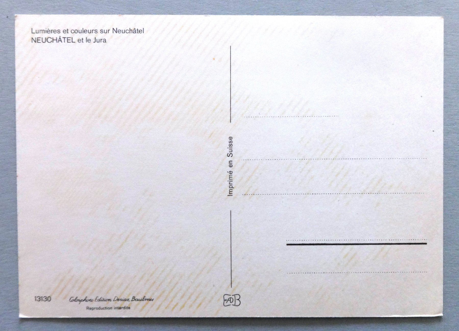 Cartoline postali: Neuchâtel et le Jura – Usato da Fétigny venduto da Billy2miny 1