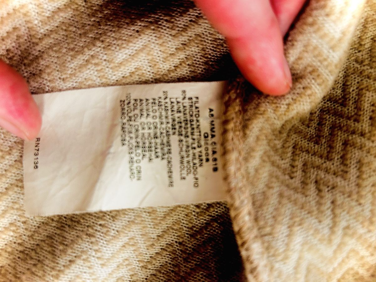 Max Mara Manteaux: Strickmantel Max Mara mit Echtpelz Gr. S – D'occasion à Rodersdorf par gstaad06 1