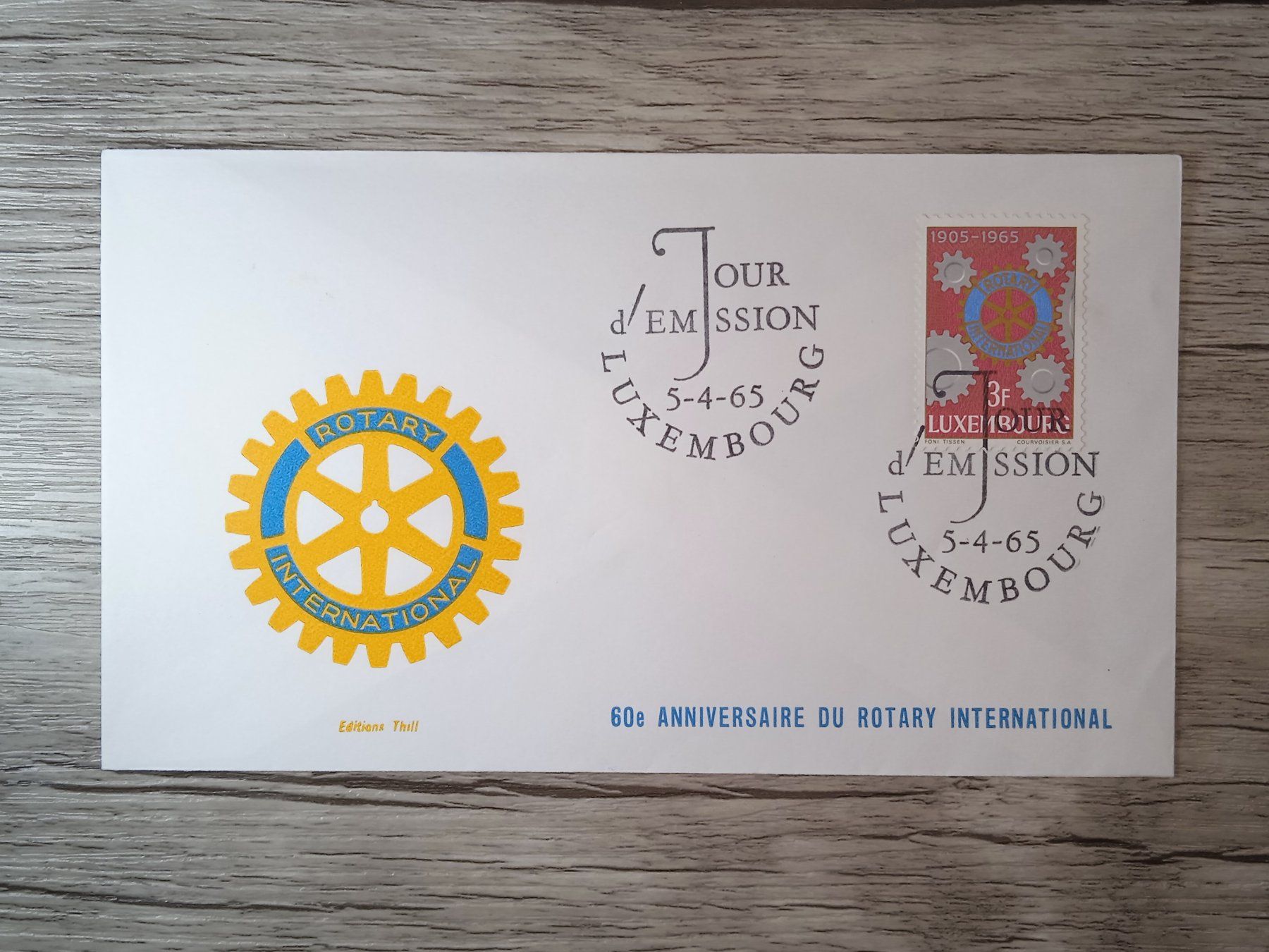 Tutti i francobolli: TR47 Enveloppe + Timbre Luxembourg 1965 – Usato da Cousset venduto da Patrick_Collections