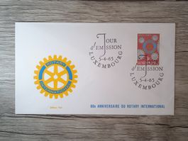 TR47 Enveloppe + Timbre Luxembourg 1965