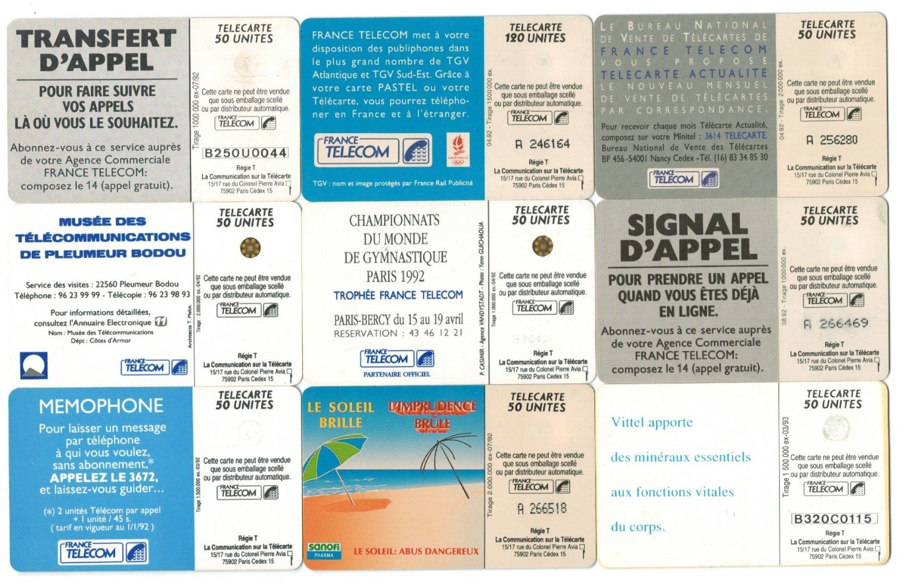 Telefon- & Taxkarten: 9 Telefonkarten Frankreich – Gebraucht aus Zürich von Tolima194 1