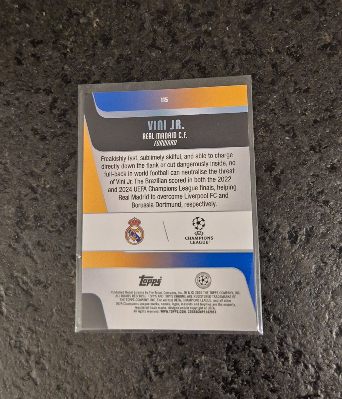 Topps Sammelbilder & Trading cards: Vini Jr. /250 - Real Madrid - Topps – Neu (gemäss Beschreibung) aus Burg AG von Danoe 1