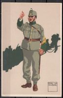 Einheitskarte 1.Wk Felduniform Huber NO 123 Kat.30.-
