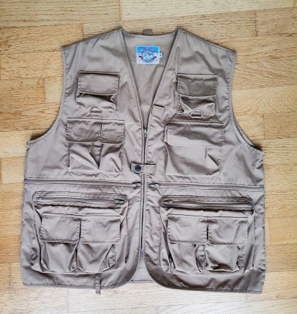 Gilet vintage CORONEL TAPIOCCA utility / safari XL – beige