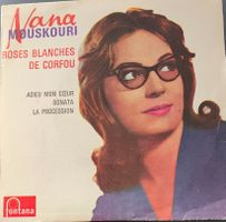 Vinyl-EP Single Nana Mouskouri - Roses Blanches De Corfou