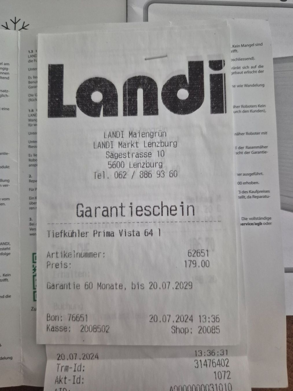 Congelatori: Tiefkühler Prima Vista 64l – Usato da Holderbank AG venduto da Ohngesichtli 4