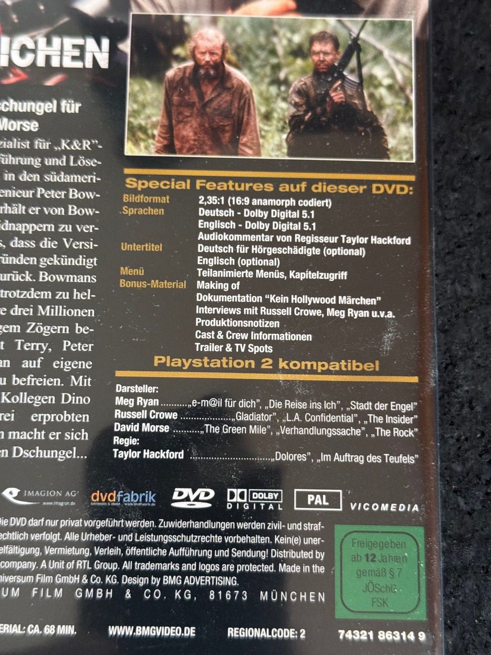 Tutti i DVDs: Lebenszeichen "Proof of Life" DVD DE/EN – Usato da Fribourg venduto da tschjoly 3