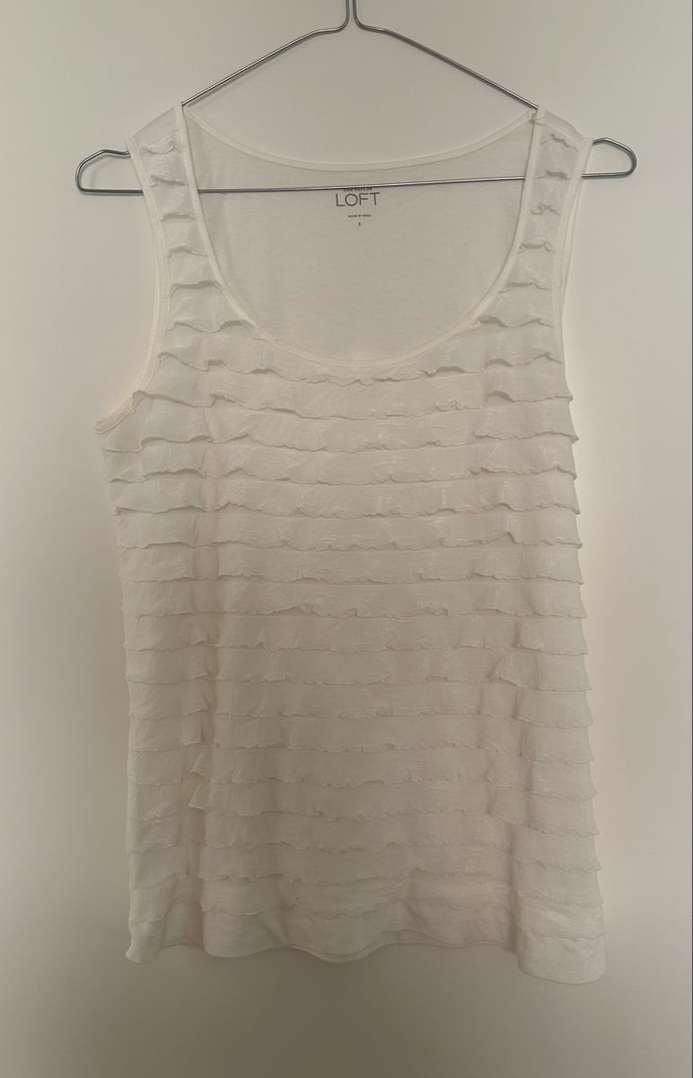 Top: Top, Ann Taylor Loft, off-white, Grösse S – Usato da Oberwil BL venduto da orsay 1