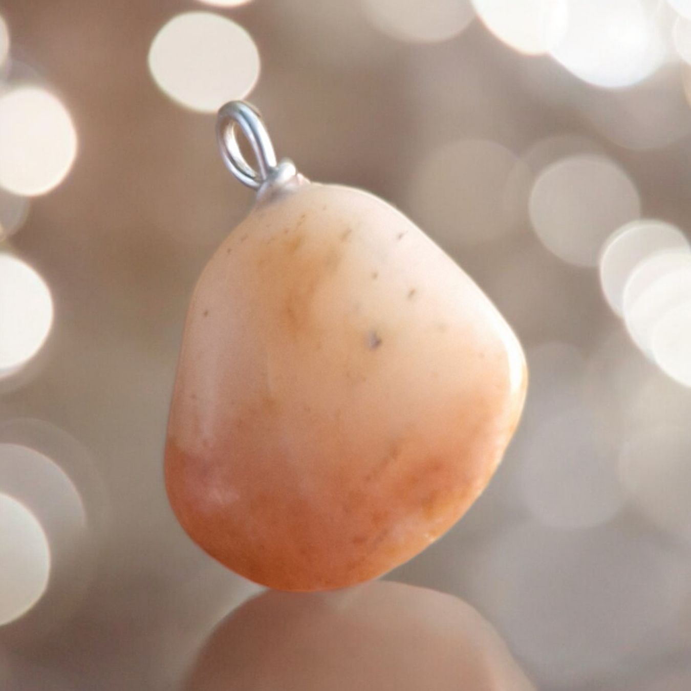Pendentifs: Flusstein-Anhänger mit Silberdraht-Öse – Neuf avec emballage d'origine à Aarau par Schmuckhoehle_MD 1
