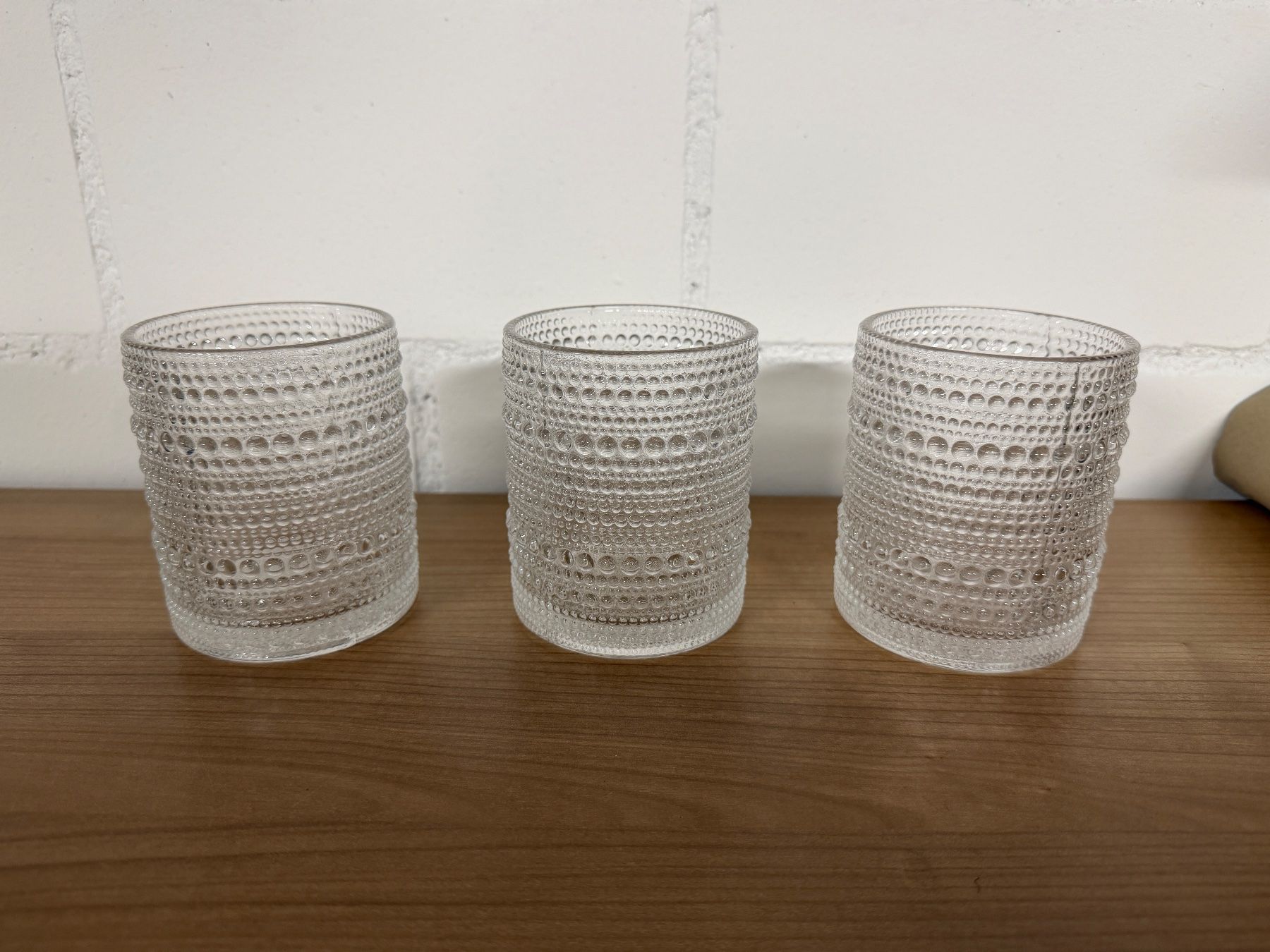 Portacandele: 3x Windlicht aus Glas – Nuovo (secondo la descrizione) da Wolfwil venduto da Inseider12