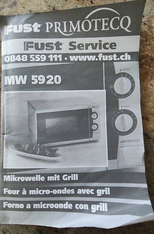 Küchengeräte: Fust Mikrowelle  – Gebraucht aus Bleienbach von mini2021