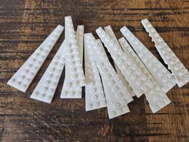 lego 47397 lot de 12 pièces White Wedge, Plate 12 x 3 Left