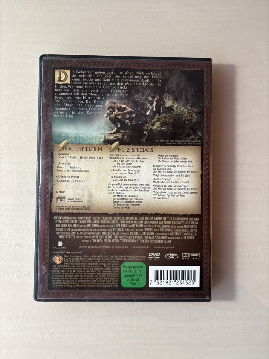 Alle DVDs: Der Herr der Ringe - Die zwei Türme – Gebraucht aus Ruswil von Slivio_ 1
