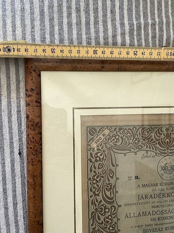 Foto & Immagini: 1918 Framed Hungarian Government Bond – Usato da Ponte Tresa venduto da coc_nnf5 4