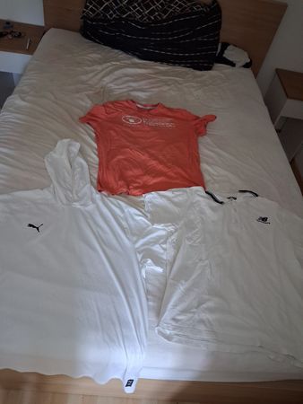3 Marken T-Shirts Puma New Balance Tom Tailor Grösse L