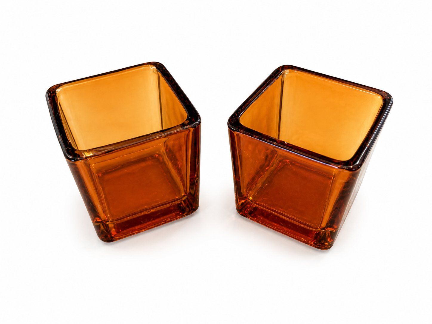 Portacandele: 2x Kerzenhalter Braun Glas – Nuovo (secondo la descrizione) da Fully venduto da VaneaSelection 2