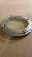 Personenwaage rund aus Glas silber gebraucht