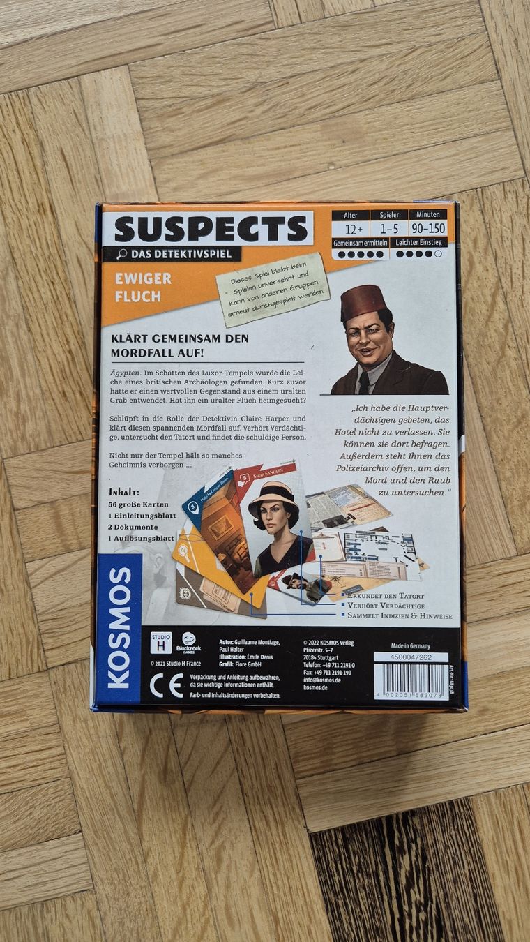 Kosmos Giochi: Kosmos - Suspects - Rästelspiel – Nuovo (secondo la descrizione) da Winterthur venduto da Fleur44 1
