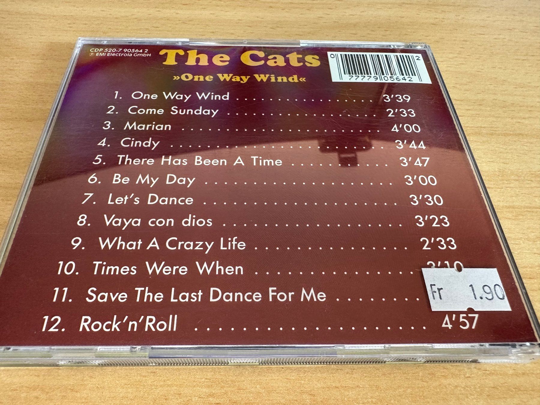 CDs: The Cats – One Way Wind – Gebraucht aus Rikon im Tösstal von Alpenmutz 1