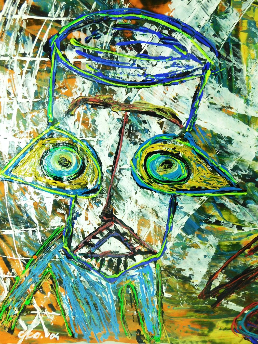 Gemälde: Moderne Kunstmalerei Akryl  2004er – Gebraucht aus Emmenbrücke von Ulisse-22 2