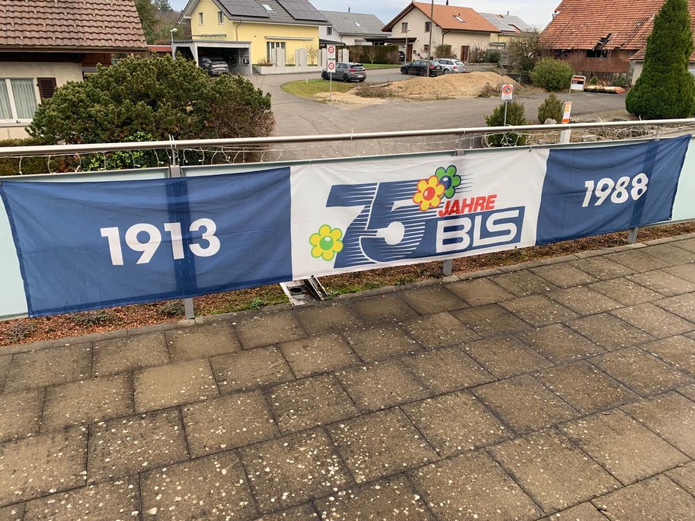 Jubiläumsbanner "75 Jahre BLS" | Kaufen Auf Ricardo