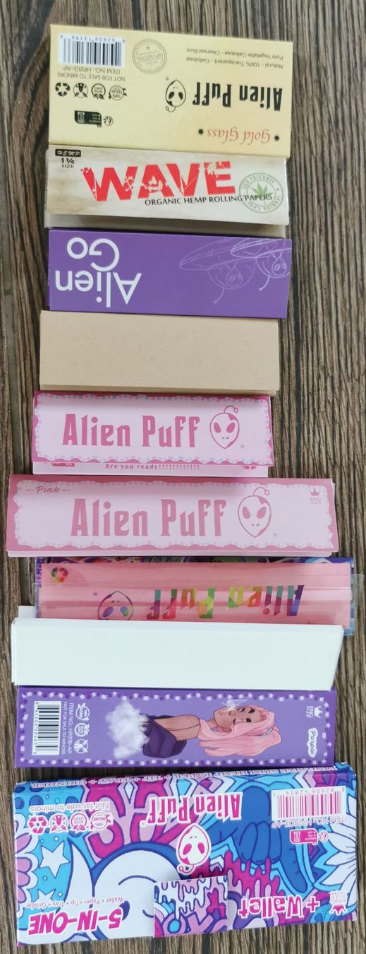 Tabak: NEU Rolling Paper Restposten: Alien Puff, WAVE, Alien Go – Neu und originalverpackt aus Gossau ZH von