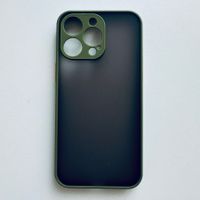 Schutzhülle Cover Case in Grün Transp. für iPhone 15 Pro Max