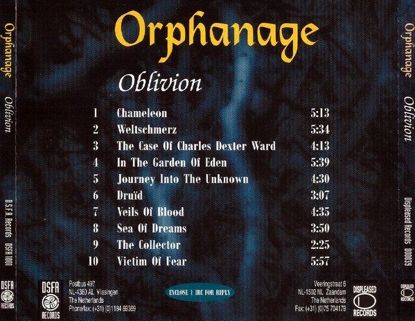 CD: Orphanage - Oblivion – Usato da Uzwil venduto da visions77 1