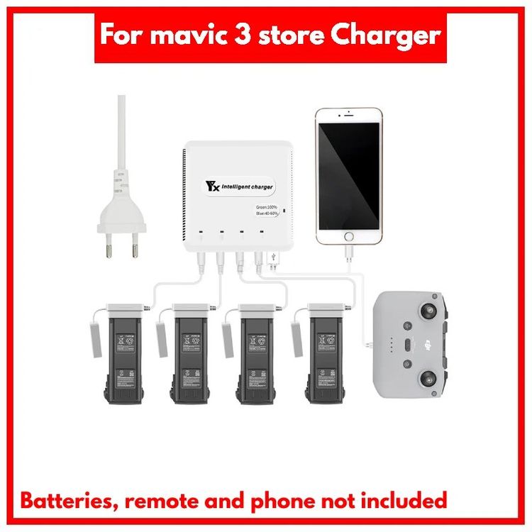 DJI - Chargeur 6 en 1 pour Mavic Série 3 (Neuf avec emballage d'origine ...