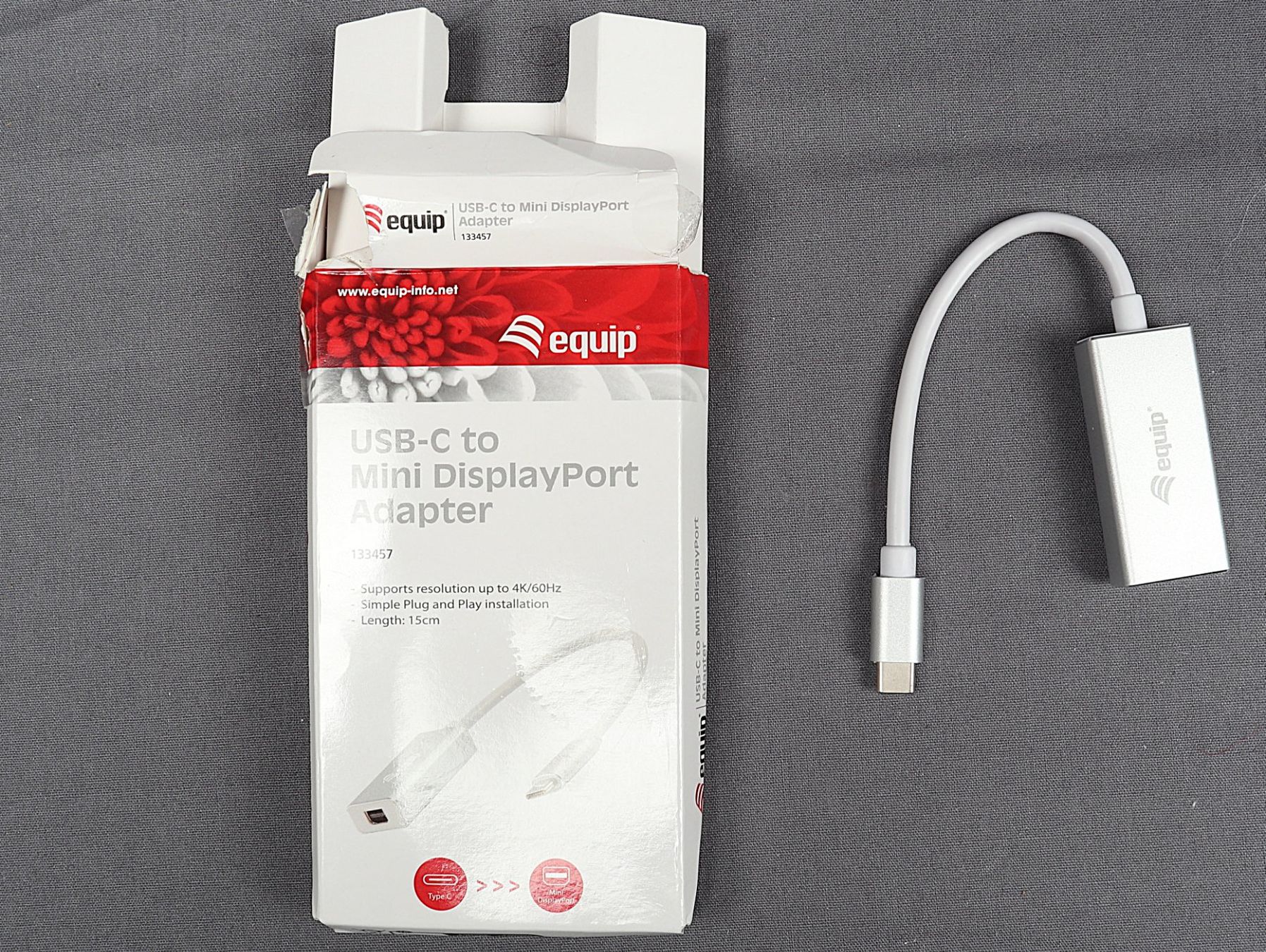 Lecteurs & Adaptateurs: EQUIP USB-C zu Mini DisplayPort Adapter – Neuf (Voir description) à Steinen par Restwert_Steinen