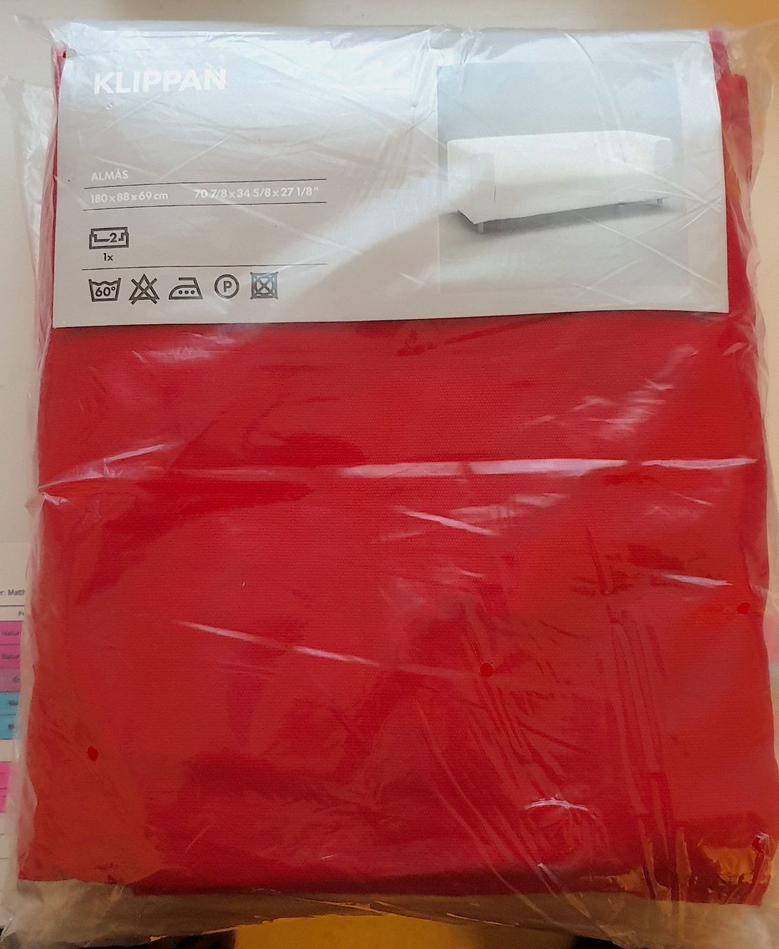 Tessuti: IKEA Klippan Bezug, rot, neu & originalverpackt – Nuovo e nell'imballaggio originale da Zürich venduto da veliero