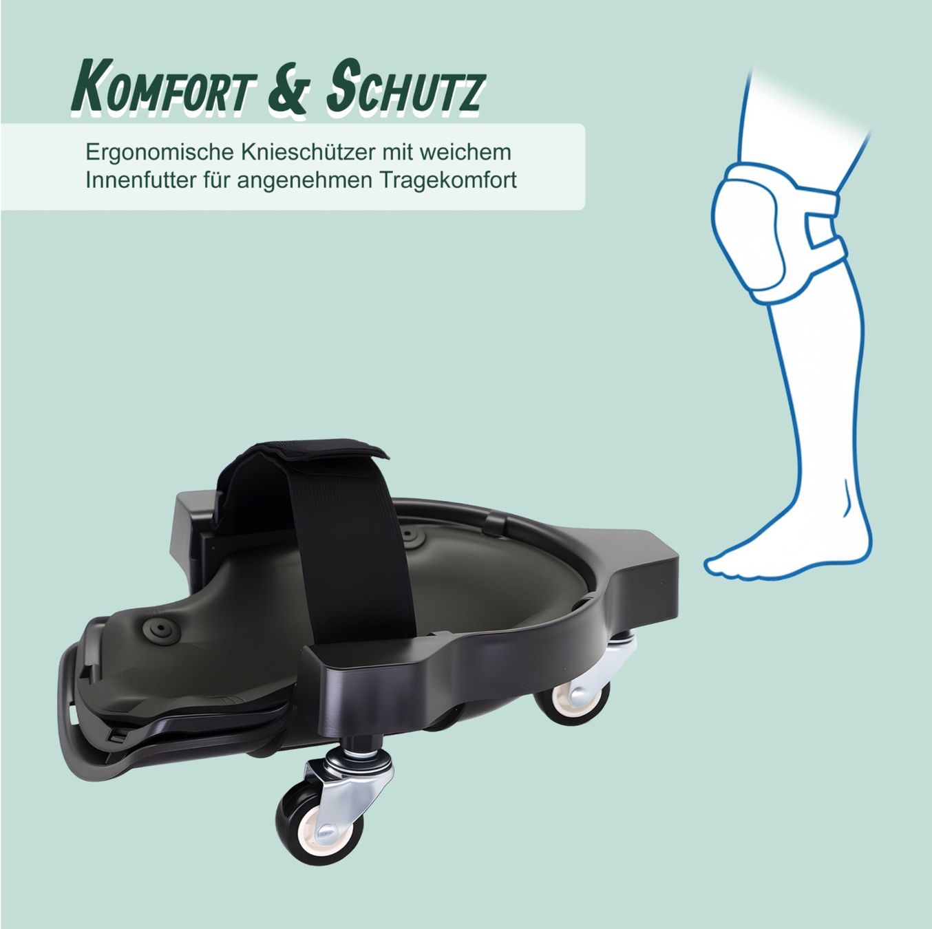 Schutz & Schoner: Knieschoner auf Rollen – Neu und originalverpackt aus Bülach von StoreInShopOutlet 2