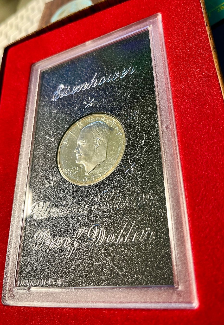 Tutti le monete: 1971s Eisenhower Silver Proof US DOLLAR Argento 0.400. – Usato da Vacallo venduto da Ro-Ma76 2