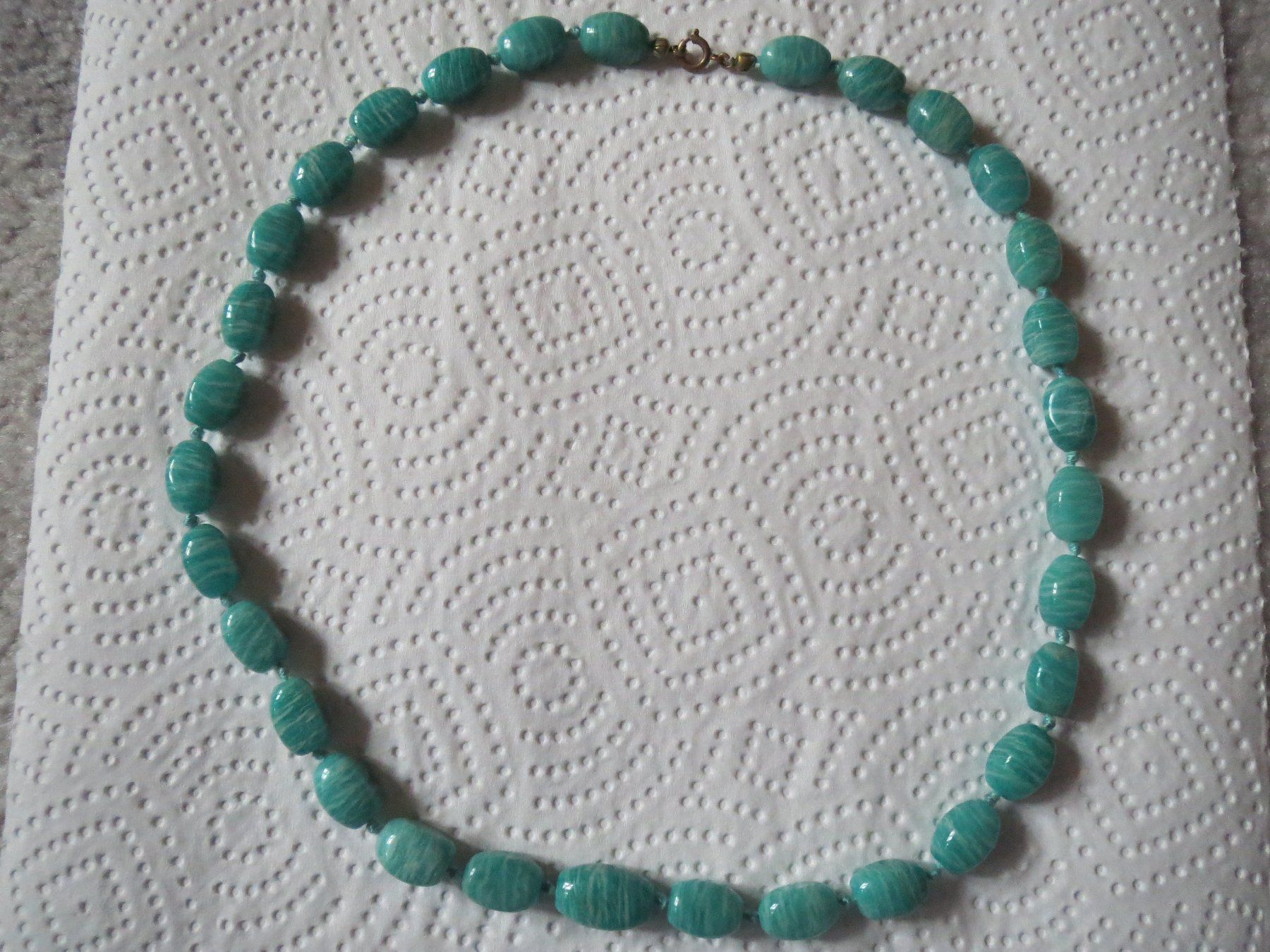 Catenine: wunderschöne ECHTSTEIN Kette aus Amazonstein – Usato da Kiental venduto da Anna8702 3