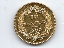 (823) Helvetische Republik, 16 Franken 1800, top stgl