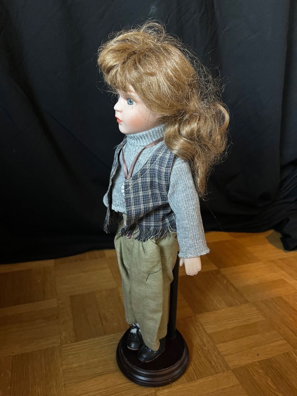 Bambole: Keramikpuppe mit hellbraunen Haaren, ca. 45 cm – Nuovo (secondo la descrizione) da Ehrendingen venduto da urscurs 3