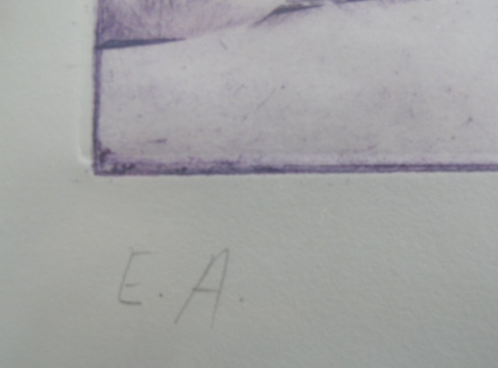 Grafica & Litografie: Original Grafik E.A., handsigniert, Name? – Usato da Solothurn venduto da Kofbe 2