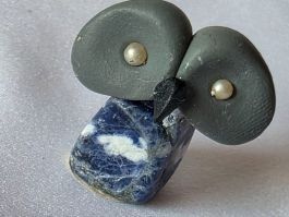 Eule Figur ist Naturstein Handgemacht siehe Foto