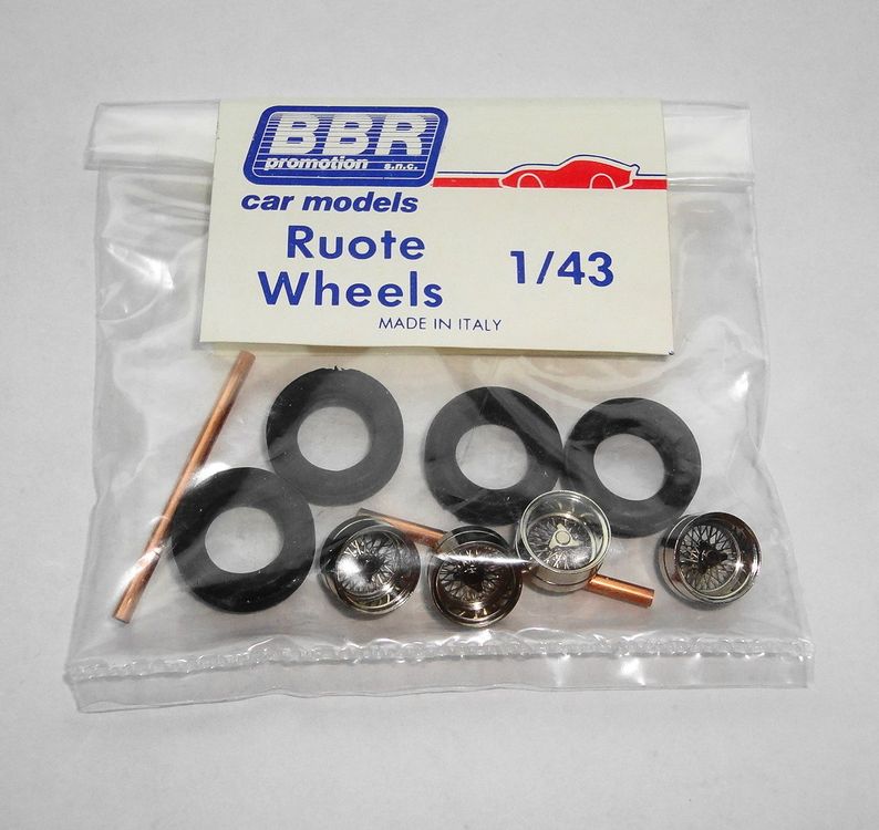 BBR Car Models R 14 Ruote Räder Wheels Set 1:43 (Neu und ...