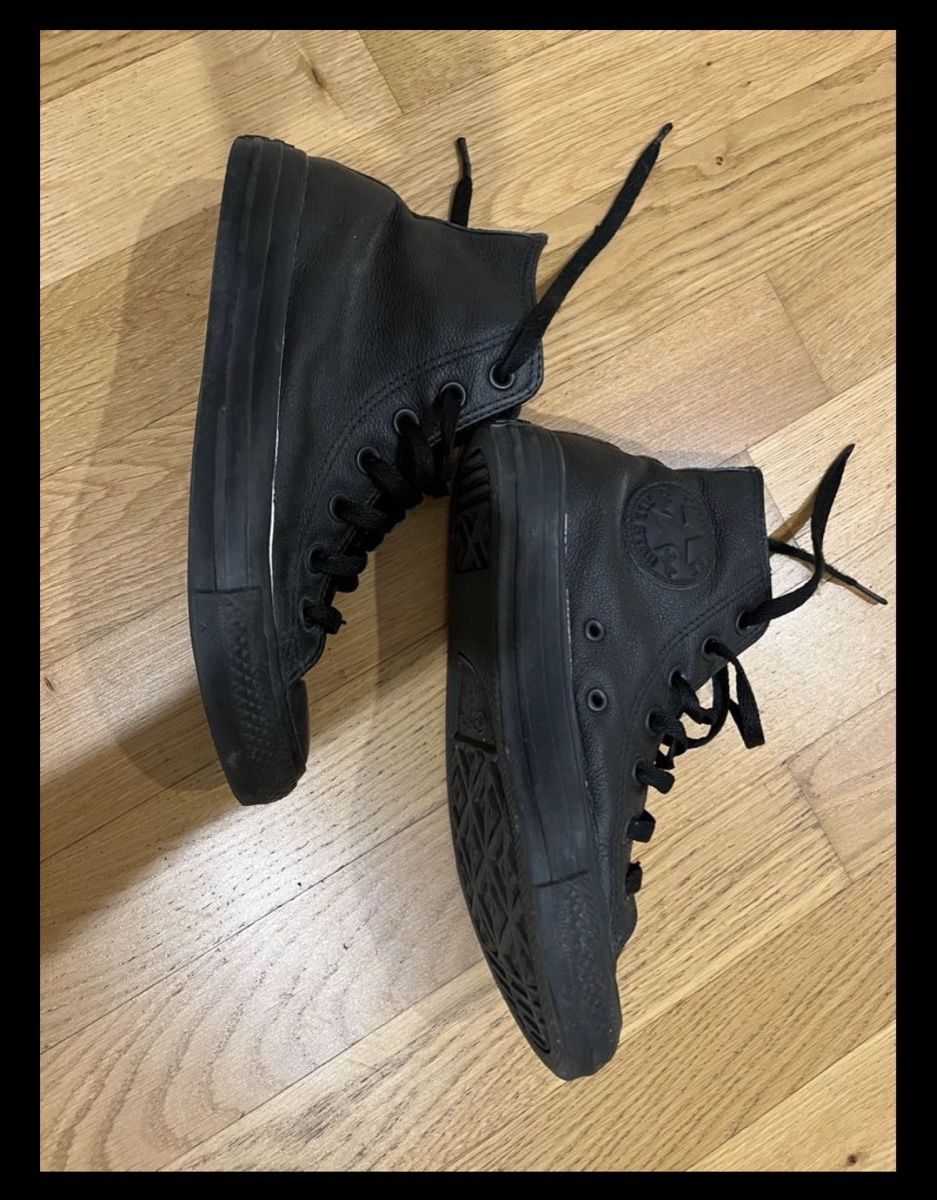 Converse Scarpe da uomo: Converse All Star Leder Schwarz Grösse 37.5 – Usato da Kradolf venduto da bstr.9105 2