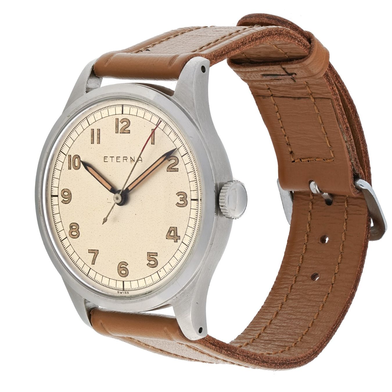 Eterna Orologi: Jumbo ETERNA Ref. 106 DT, Cal. 852, Radium Dial, Box & Tag – Usato da Vésenaz venduto da Grailium 3