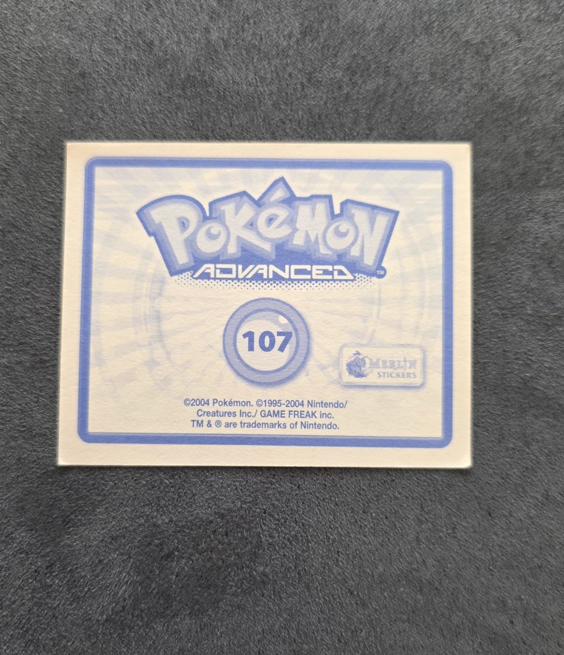 Pokémon Carte collezionabili: Pokémon Advanced Merlin Sticker Topps selten – Nuovo (secondo la descrizione) da Roggwil BE venduto da S_Cards 1