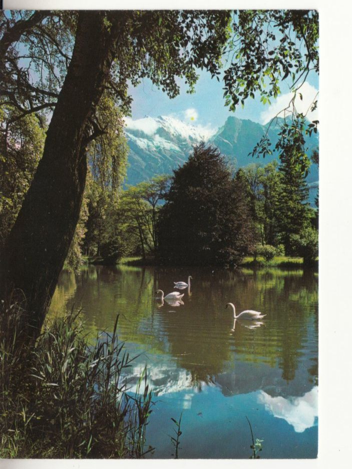 Ansichtskarten: Bad Ragaz Giessensee 1989 – Gebraucht aus Bürglen TG von StampGraf