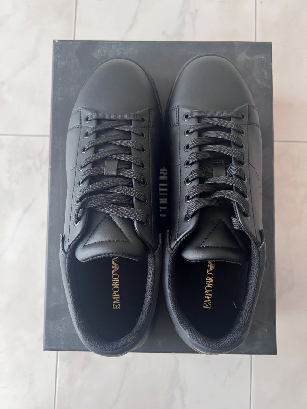 Armani Scarpe da uomo: Emporio Armani Sneaker low - black – Nuovo (secondo la descrizione) da Muri AG venduto da sabri_25 3
