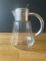 Glaskrug Silber Deckel