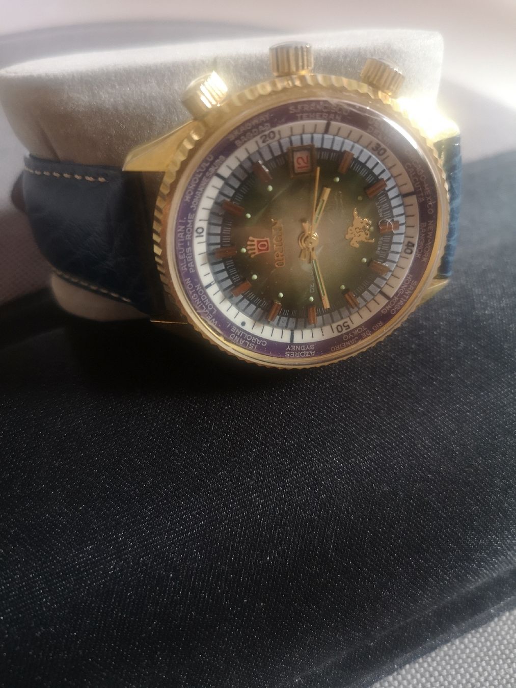 Orologi: Vintage Men's Origin De Luxe Wristwatch – Usato da Rolle venduto da Groovytrain 1