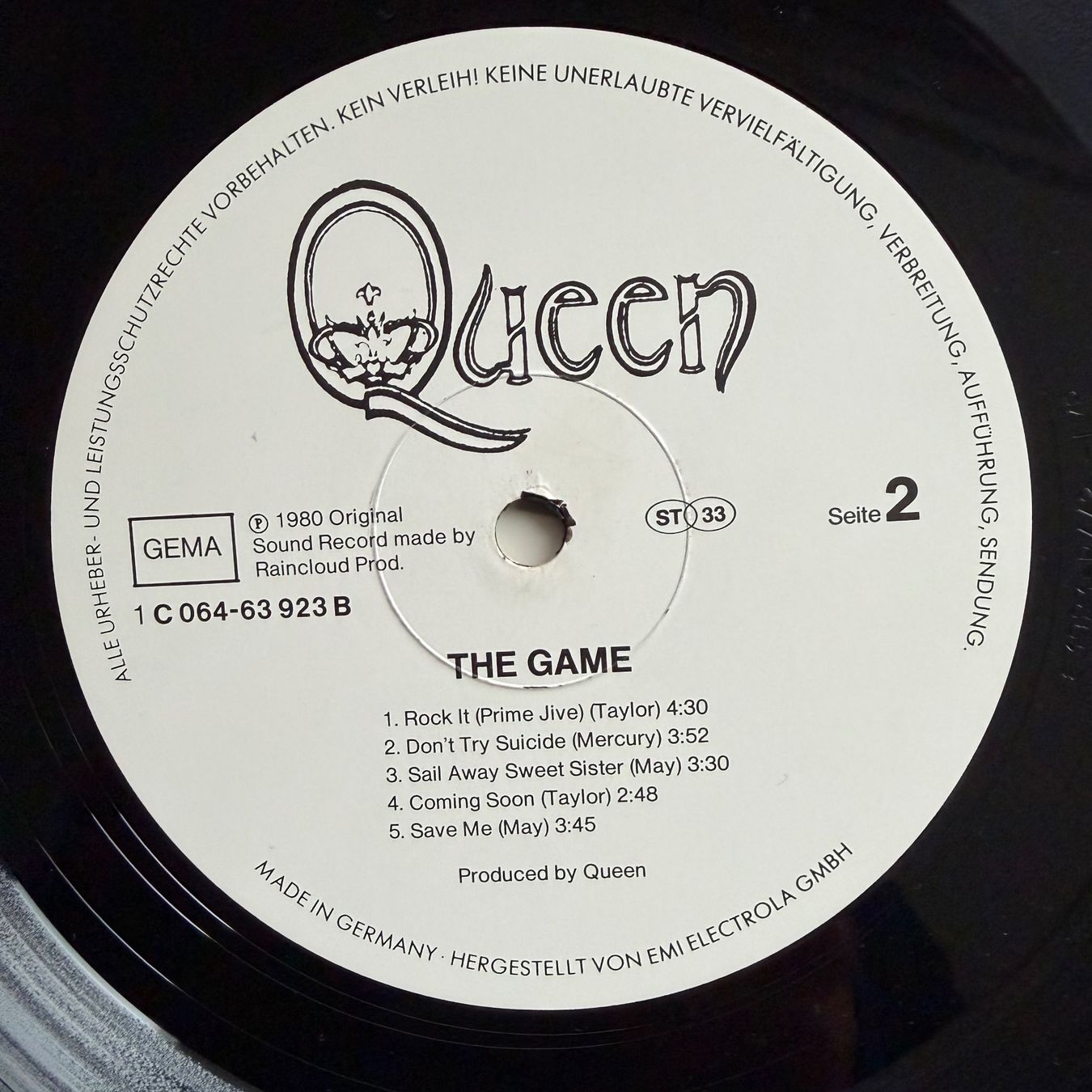 Dischi in vinile: Queen - The Game / 1. D-Press. 1980 – Usato da Gais venduto da soundcave57 4
