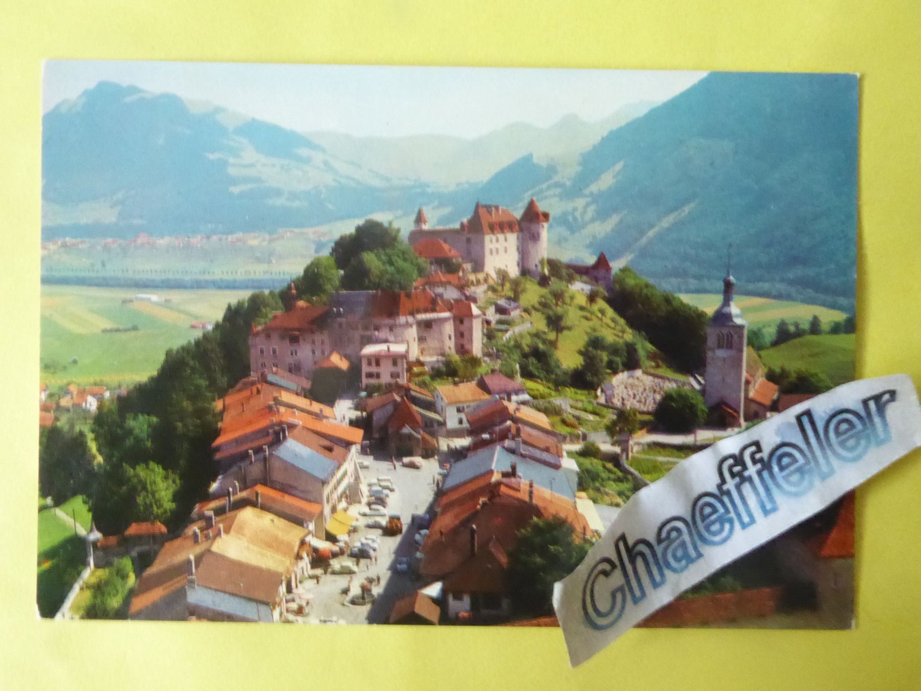 Cartoline postali: Gruyères  FR – Usato da Zürich venduto da Chaeffeler